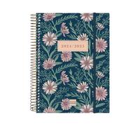 Finocam - Spiral 2024-2025 18-Month Diary 2 Days per Page July 2024 - December 2025 (18 Months) Daisy International