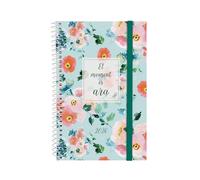 Finocam - Spiral Agenda 2026 Week to View Horizontal | January - December (12 months) | Yearly Agenda 2026 | Polypropylene Cover Spiral Design Collection - Now - Catalan