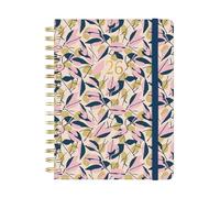 Finocam Spiral Bound Diary 2026 1 Day to Page | January to December (12 Months) | Year Planner 2026 with Elastic | Hardcover You Sheets in Spanish