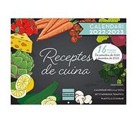 Finocam - Wall Calendar 2022 2023 Pictures 16 Month View September 2022 - December 2023 (16 months) Catalan Recipes