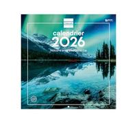 Finocam - Wall Calendar 2026 30 x 30 cm 1 Month per Page January - December 2026 + Sept.-Dec 2025 (4 Months) Reduced | Calendar 2026 | Nature Images French