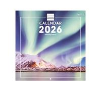 Finocam - Wall Calendar 2026 30x30 cm Month to View January - December 2026 + Sep.- Dec. 2025 (4 months) reduced | Calendar 2026 | Images Nature - International
