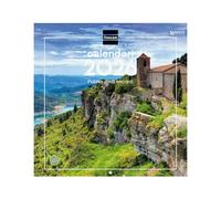 Finocam - Wall Calendar 2026 30x30 cm Month View January - December 2026 + Sep.- Dec. 2025 (4 months) reduced | Calendar 2026 | Images Pueblos con encanto - Catalan