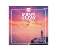 Finocam - Wall Calendar 2026 30x30 cm Month View January - December 2026 + Sep.- Dec. 2025 (4 months) reduced | Calendar 2026 | Magical sunsets images - English