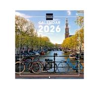 Finocam - Wall Calendar 2026 30x30 cm Month View January - December 2026 + Sep.- Dec. 2025 (4 months) reduced | Calendar 2026 | Amsterdam Images - International