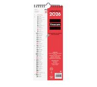 Finocam - Wall Calendar 2026 Monthly Layout January - December 2026 12 Months | Calendar 2026 for annotations | Neutral Monthly Planner - Italian, Write Wall, Long M - 130x330mm