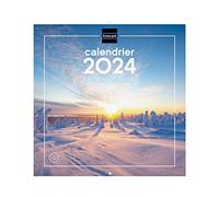 Finocam Wall pictures calendar 30x30 for note 2024 January 2024 - December 2024 (12 months) Nature French