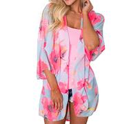 Finoceans Summer Cardigans for Women Lightweight Colorful Sky Blue XL