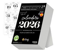 Finoly Block Calendar 2026 January - December 2026 (12 Months) in Spanish | Motivational Desk Calendar | 365 Days of Inspiration, Exercises & Quotes 13.5x9.5 cm