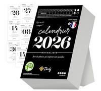 Finoly Desk Calendar 2026 French Jan - Dec 2026 (12 Months) | 2026 Desk Calendar for Calm and Motivation | 365 Days of Inspiration, Exercises & Quotes