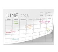 Finoly Magnetic Calendar for Fridge from July 2025 - Dec 2026 (18 Month) A4 | Tear Off Refrigerator Calendar 2025-2026 UK | Fridge Year Planner 2025 to Track Events & Appointments