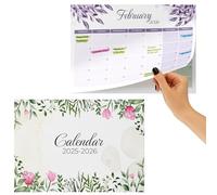 Finoly Magnetic Calendar for Fridge July 25 to Dec 26 (18 Months) A4 | Tear Off Wall Calendar 2025-2026 | Fridge Calendar Magnetic Kitchen UK 2025 2026 | Magnetic Fridge