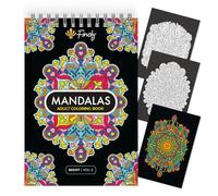 Finoly Mandala Colouring Book Creativity and Mindfulness | Relaxing Colouring Books | Zen Colouring Books A4 | Mandala Books Kids with Premium Paper | Spiral Bound | VOL 2