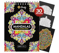 FinolyBook Mandala Colouring Creativity and Mindfulness | Relaxing Zen A4 | Kids Premium Spiral Bound VOL 2