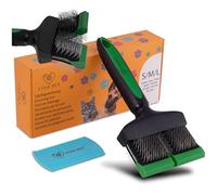 FinoPet Slicker Brush Dog Slicker Brush for Long Hair, Poodle Brush - Efficient Dog Brush Undercoat - Ideal as a Poodle Brush - Cat Brush - Ideal for Doodle and Long Hair Dogs Including Dog Comb