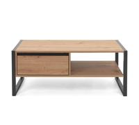 Finori Coffee Table Artisan Oak and Anthracite Grey Side Accent Couch vidaXL