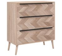 Finori Drawer Cabinet Office Chest File Lusk 03A Sonoma Oak vidaXL