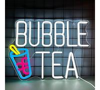 FINOTI Bubble Tea Neon Sign Coffee Milk Tea Cup Neon Lights Cold Milk Tea Led Neon Sign Coffee Shop Milk Tea Shop Cold Drink Shop Restaurant Bar Home Wall Decor Usb With Switch
