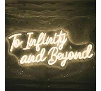 FINOTI To Infinity and Beyond Led Neon Light Game Club Bar Neon Led Light Venue Party Light Wall Hanging Decoration USB Powered Light With Switch,C