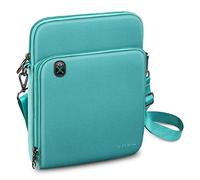 FINPAC 11 Inch Tablet Sleeve Case, Briefcase Shoulder Bag for 10.9" iPad Air 4 2020, 10.2" iPad 2020/2019, 11" iPad Pro 2020/2018, 10.5" iPad Air 3 2019, Surface Go 2, Galaxy Tab, Aqua Green