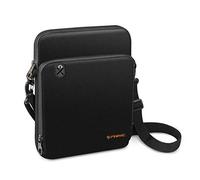 FINPAC 11 Inch Tablet Sleeve Case for iPad A16 / iPad Pro & Air | Briefcase Shoulder Bag Also Fits Surface & Galaxy Tab, with Headphone Port, Handle, Multi-functional Mesh Bag, Black