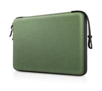 FINPAC 14-inch Hard Laptop Sleeve Case Compatible with Acer Chromebook Lenovo, HP, Dell, Acer Laptop Notebook Ultrabook, Water-Resistant Shockproof Computer Bag, Olive