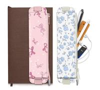 FINPAC 2-Pack Elastic Pen Holder for Notebook Leather Pen Holder