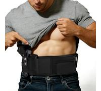 FINPAC Belly Band Holster Concealed Carry Gun Holster for Men Women | Elastic Ventilate Multiple Adjustment Buttons, Fits Glock 43x, 17, 19, 42 for Most Pistols