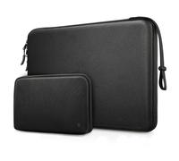 FINPAC Laptop Case Kit for MacBook Air 13.6 Inch (2025-2022) M4/M3/M2, MacBook Pro 14 Inch (2024-2021) M4/M3/M2/M1, Shockproof Laptop Sleeve w/Electronic Accessories Organiser for Charger, Black