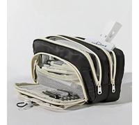 FINPAC Pencil Case, 5-Layer Large Capacity Pen Case with Drawstring, Durable Stylish Bag Pouch Holder Box Organize for Study, Office, or Travel (Black)