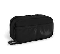 FINPAC Pencil Case, Large Capacity 180° Lay-Flat Pen Case, Portable Durable Bag Pouch Holder Box Organize for Study, Office, or Travel (Black)