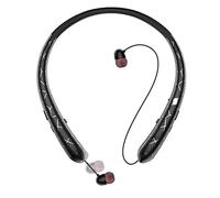 Finpola Neckband Bluetooth Headphone,Retractable Headphones IPX5 Sweatproof with Vibration Call,Stereo Noise Cancelling Neckband Headphones for Sports Office
