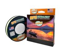 FINS BFS Ultralight Braided Fishing Line, 12lb 8 Strand Braid, Chartreuse