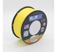 FINS Hollow Core Braided Fishing Line - USA Made, Spliceable Braid for Bluewater Angling, Superior Knotless Leader Transition - 16-Strand for Increased Reel Capacity - Yellow - 130 lb - 100 Yds
