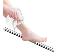 Shower Foot Rest, Corner Shower Bar for Shaving Legs, Wall Mounted Hotel Shower Foot Ledge, Brass Bar Bathroom Foot Step (Polished Chrome)