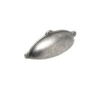 Finsbury Kitchen Cabinets Cup Handle, 64mm Centres, Pewter, Pack Of 2