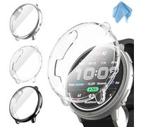 Fintie 3 Pack Screen Protector compatible with Amazfit Active 2, Soft TPU Case Full Protective Cover
