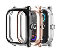 Fintie 3 Pack Screen Protector compatible with Amazfit Bip U Pro/Bip U/Bip S/Bip Lite/Bip 1S/GTS 2 Mini, Soft TPU Case Full Protective Cover