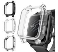 Fintie 3 Pack Screen Protector compatible with Garmin Venu Sq 2/Sq 2 Music/Venu Sq/Venu Sq Music, Soft TPU Case Full Protective Cover