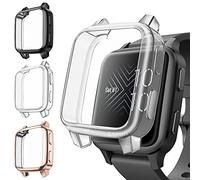 Fintie 3 Pack Screen Protector compatible with Garmin Venu Sq 2/Venu Sq, Soft TPU Case Full Protective Cover