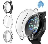 Fintie 3 Pack Screen Protector compatible with Garmin Vivoactive 6, Soft TPU Case Full Protective Cover