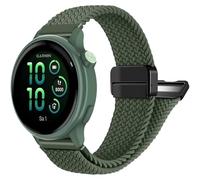 FINTIE Braided Bracelet Compatible with Garmin Vivoactive 6/5/3, Garmin Venu/Venu 2 Plus/Venu Sq/Sq 2, Forerunner 165/245/55 - Magnetic Closure Elastic Nylon Bracelets, Eine Grösse, Nylon