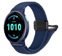FINTIE Braided Bracelet Compatible with Garmin Vivoactive 6/5/3, Garmin Venu/Venu 2 Plus/Venu Sq/Sq 2, Forerunner 165/245/55 - Magnetic Closure Elastic Nylon Bracelets, Eine Grösse, Nylon