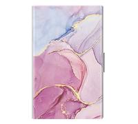 FINTIE Business Card Holder Premium Vegan Leather Coated Stainless Steel