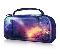 FINTIE Carry Case for Hori Nintendo Switch Split Pad Pro Controller - [Shockproof] Hard Shell Protective Cover Travel Bag with 30 Game Card Slots & Inner Pocket (Galaxy)