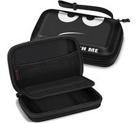 FINTIE Carry Case for Nintendo 2DS XL/New 3DS LL, Hard Shell Portable Travel Cover Pouch with 8 Game Card Holders, Elastic Strap, Zipper Closure (Don't Touch)