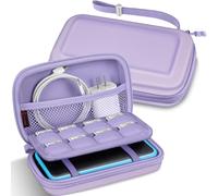 FINTIE Carrying Case for Nintendo New 2DS XL LL / New 3DS / 2DS / 3DS XL LL, Protective Hard Shell Portable Travel Cover Pouch with Game Card Slots & Inner Pocket, Lilac Purple