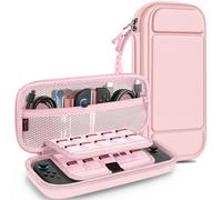 Fintie Carrying Case for Nintendo Switch 2 (2025), [Shockproof] Hard Shell Protective Cover Portable Travel Bag with Game Card Slots & Inner Pocket for Accessories, Rose Gold, Hard Eva Case