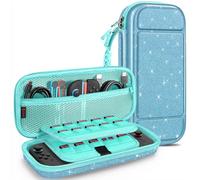 Fintie Carrying Case for Nintendo Switch 2 (2025), [Shockproof] Hard Shell Protective Cover Portable Travel Bag with Game Card Slots & Inner Pocket for Accessories (Glittering Blue)