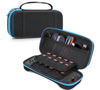 FINTIE Carrying Case for Nintendo Switch 2 (2025), Shockproof Hard Shell Switch 2 Case, Protective Cover Travel Bag w/19 Game Card & 2 Micro SD Card Slots & Inner Pocket for Accessories, Black